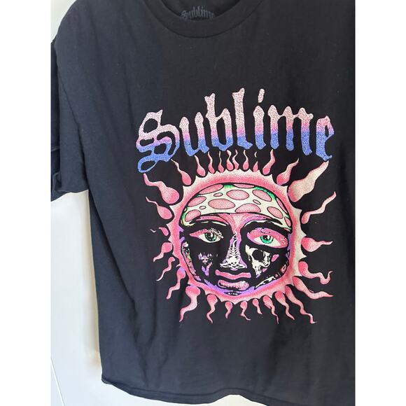 Sublime Band T-shirt Black Sun Graphic Size Large Unisex Fit and Style - Picture 3 of 5
